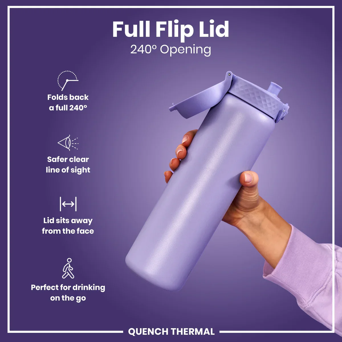 Quench Insulated Stainless Steel 31oz- Light Purple - Image 4