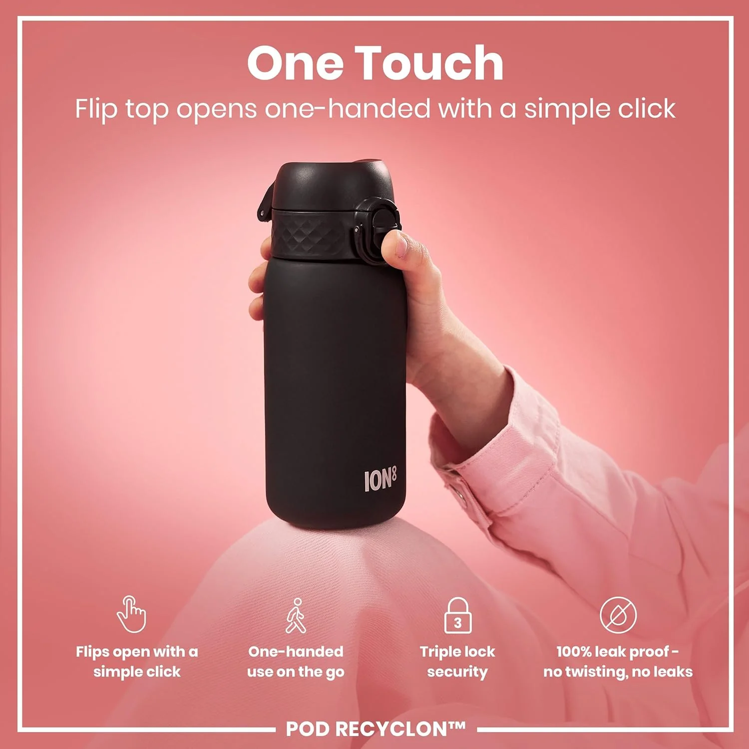 ION8 Recyclon 12oz- Black - Image 5