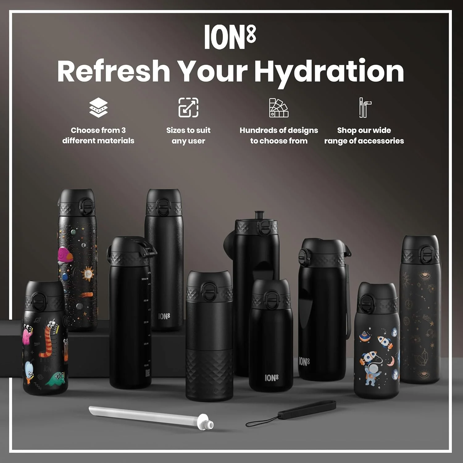 ION8 Recyclon 12oz- Black - Image 9